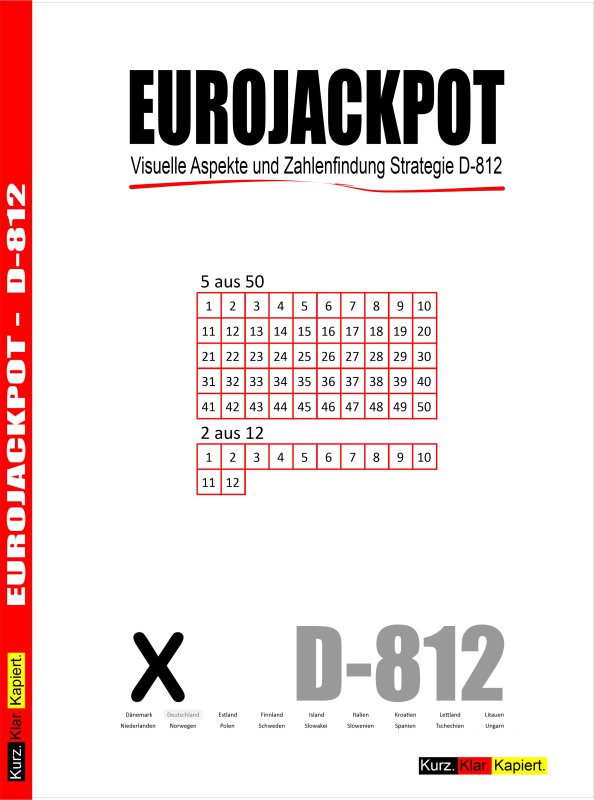 Eurojackpot - Visuelle Aspekte und Zahlenfindung - Strategie D-812