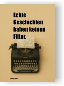 Wortkunst ohne Weichzeichner – als Poster, Leinwand oder Postkarte