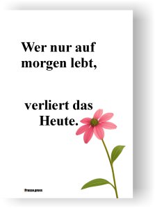 Wortkunst für den Moment – als Poster, Leinwand oder Postkarte