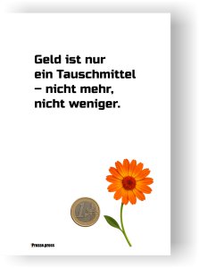 Wortkunst, die relativiert – als Poster, Leinwand oder Postkarte