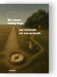 Wortkunst, die Denken bewegt – als Poster, Leinwand oder Postkarte
