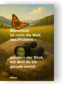 Wortkunst, die Sichtweisen wandelt – als Poster, Leinwand oder Postkarte