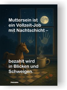 Wortkunst für Mütter, die alles geben – und selten etwas zurückverlangen – als Poster, Leinwand oder Postkarte