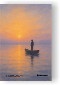 Wortkunst für alle, die in der Weite zu sich selbst finden – als Poster, Leinwand oder Postkarte
