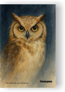 Wortkunst für jene, die mit den Augen sprechen – als Poster, Leinwand oder Postkarte