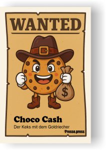 Wanted: Choco Cash - als Poster, Leinwand oder Postkarte