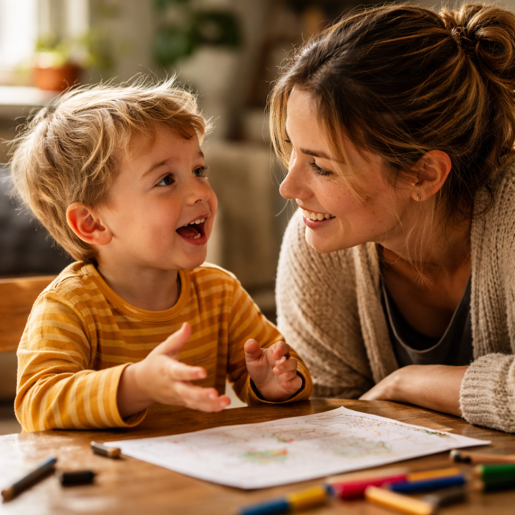 Von ersten Lauten zu tiefen Gesprächen: Die magische Reise der kindlichen Kommunikation