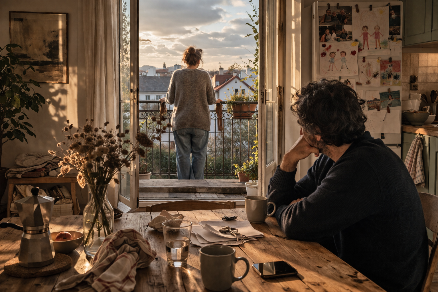 Zwischen Bleiben und Gehen liegt die Wahrheit<br>