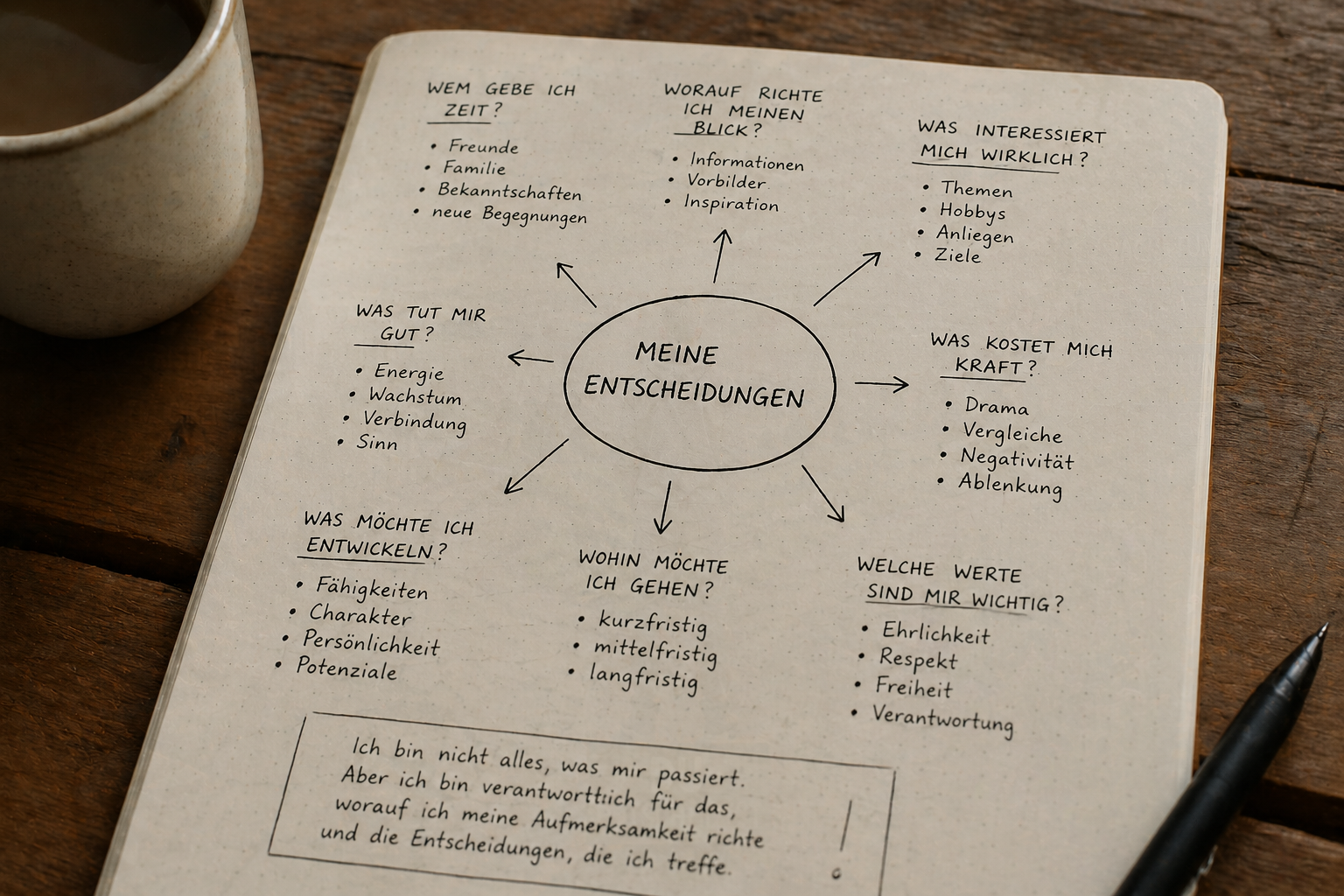 Die Macht unserer Entscheidungen und die bewusste Verantwortung für unseren Lebensweg