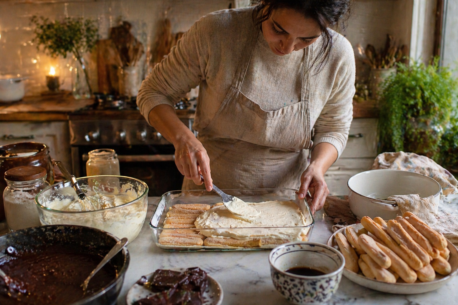 Löffelbiskuits-Dessert – Schichten, die nach Zauber schmecken